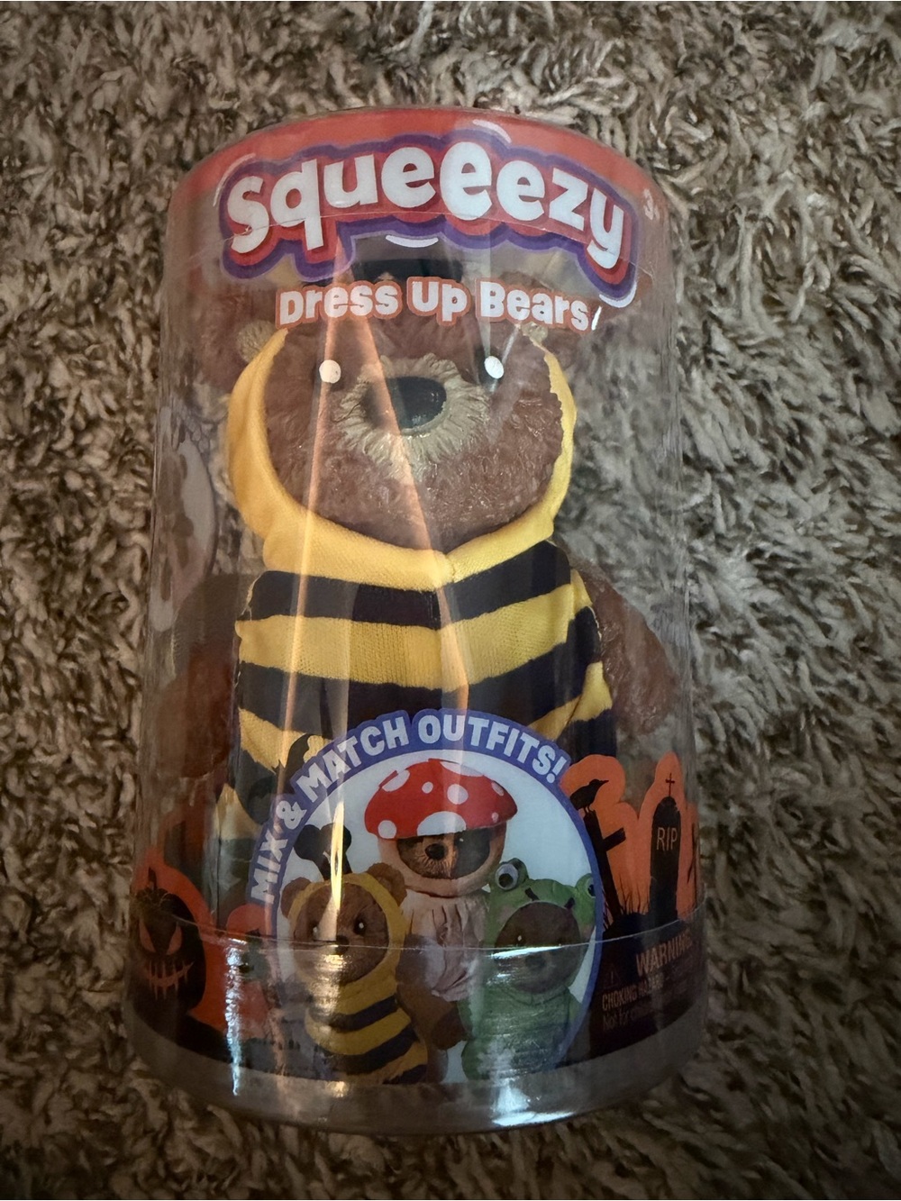 Squeeezy Dress Up Bear Bee